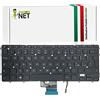 new net - Keyboards - Tastiera Italiana Compatibile con Notebook dell PK130YI2A14 0KCJT7 MP-13C1 MP-13C16I0J698 V143725AK1 3H5CJ V143725AK PK130YI1A14[ Senza Frame - Retroilluminata - Layout ITA ]
