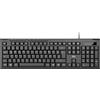 Rii RK907 Wired Tastiera USB per Mac/PC/Tablet/Windows/Android/Microsoft, Layout Tedesco QWERTZ, Nero