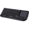 Denash Tastiera Touchpad, Ultra Sottile Wireless a 2,4 GHz con Retroilluminazione e Gamma 10m, Tastiera Portatile Ricaricabile USB C per PC Android Linux