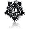 Teleye Braccialetto Charm Bead Flower Charm fai da te in argento sterling 925 adatto a collana braccialetto Pandora, braccialetto europeo con ciondoli (SCC1196)