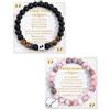 BOCHOI Bracciale Futuri Genitori, Futura Mamma e Futuro Papà, Regalo Nascita, Nuovi Genitori, Neonato, Bracciale Donna Incinta, Compleanno, Natale, San Valentino BO-BAB064