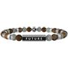 KIDULT - Bracciale uomo con pietre multicolor e frase motivazionale