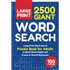 Threeglav 2500 Giant Word Search: Large Print Word Find Puzzle Book for Adults to Boost Brain Health and Preserve Mental Sharpness