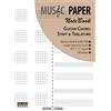 Pele-Mele Works MUSIC PAPER NoteBook - Guitar Chord, Staff & Tablature
