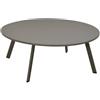 Hespéride - Tavolino Laterale Saona in caffè, Acciaio Inossidabile Antiruggine, Resistente ai Raggi UV, 90 x 35 cm - per Giardino, Terrazzo, Balcone