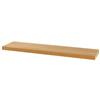 AKTIVE Max Home Mensola a muro, 100x23x4 cm, Peso massimo 5 kg, Galleggiante, Con ripiano in legno effetto rovere naturale, Staffe invisibili, Per soggiorno, camera da letto, ufficio (18491)