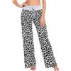 Ksajwzf Pantaloni da pigiama da donna grigi con stampa leopardata pantaloni da donna per dormire loungewear pantaloni gamba larga stampa animale, Multi, XS