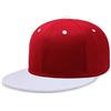 BXVXWKJXKR .Flat Bill Visor Classic Hat regolabile High End Trendy Color Style Tone Baseball Cap, rosso/bianco., Taglia unica