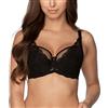 Gaia Reggiseno Semi Imbottito Elegante 931 Veronika, Nero,6F