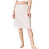 BEAUTELICATE Sottogonna in Cotone Corta Antistatico Sottoveste con Pizzo Smerlato Elastico in Vita Avorio 60cm, XL