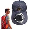 Generico Cappello con Ventilatore Solare | 3 velocità Cappello Traspirante con Ventilatore Solare,per attività All'Aperto Sport e Viaggi