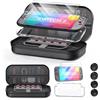 STARTRC GAMES Set di accessori 10 in 1 Switch 2 per Nintendo Switch 2 (2025), custodia rigida portatile con 2 protezioni per schermo, custodia protettiva, 2 custodie per Joy-Con e 4 tappi per pollice, pacchetto di