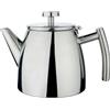 Café Stal Café Stål Belmont HTP-06DW - Teiera a doppia parete in acciaio INOX con coperchio incernierato, finitura a specchio, 600 ml/0,6 l