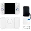 Pumixiy Retro H&held Console di gioco RF40H, schermo IPS da 4 pollici 720P, oltre 18000 giochi integrati, batteria 4000mAh, sistema open source portatile, con WiFi (bianco)