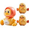 Generico Giocattolo Mama Duck, Giocattolo Strisciante - Giocattolo Strisciante Con Musica Rilassante Per Bambini | Che Cammina Con Anatroccolo, Giocattolo Per Bambini Che Gattona Con Imbottitura
