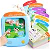 JoyCat Tablet Educativo per Bambini, 156 Pagine Carte Parlanti con 600+ Parole, Gioco Montessori per Imparare l'Inglese, Alfabeto, Fonemi, Numeri, Colori e Forme, Giochi Educativi Bambini 2-6 Anni