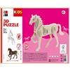 Marabu 317000000023 - Puzzle in Legno 3D Kids con 30 Puzzle in Legno Certificato FSC, Dimensioni Circa 18 x 16 cm, Semplice Tecnica a Incastro, per dipingere e Personalizzare