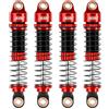 INJORA 53mm Ammortizzatori - Olio Ammortizzatore Filettato Assorbitore per TRX4M K10 High Trail Upgrade 1/18, Rosso