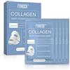 Qullmartle 5 Pezzi Maschera Collagene Viso, Idratante e Illuminante Mask, Sheet Face Mask, Maschera Lenitive Bellezza Viso, Skincare Face Mask, Per La maggior parte dei tipi di pelle