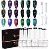 Nicedeco Set Smalto Gel Occhio di Gatto, Smalto Gel Magnetico UV/LED Rimovibile per Nail Art, Manicure e Pedicure, Uso Professionale e Domestico-6 Pezzi x 5ml-Kit55