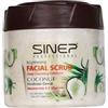 SINEP Srub professionale sbiancante viso e corpo - trattamento esfoliante con estratto di cocco e niacinamide per pelle radiosa - 400 ml (400 ml, cocco)