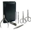 HIOG72 Kit Manicure Pedicure Professionale Set Completo Accessori Attrezzi Taglia Unghie Forbice Tagliaunghie Pinza Tronchesino Mani Piedi Viso Nail Acciaio Inox Custodia Portatile Viaggio Ragazza Donna Uomo