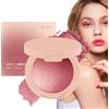 Fruusv Blush Powder, Face Cheek Makeup, Buildable Long-Lasting Formula, Shimmer Contour Highlighter, Cosmetic Beauty for Women and Girls, Skin Tones, Face Shapes, Pink