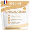 inolab LABORATOIRE INOLAB collagene per Articolazioni Vegetariano, Curcuma, Boswellia Serrata | Glucosamina Condroitina, Elastina e Acido Ialuronico da membrana d'uovo | Mobilità Comfort articolare Cartilagini