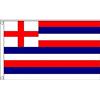 AZ FLAG Bandiera Regno Unito Striped Ensign Blue e bianco 150x90 cm | Uso interno ed esterno bandiera decorativa storica britannica Striped Ensign Red/Blue/White con occhielli metallici