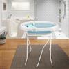 HUOLE Vaschetta Bagnetto Neonato con Supporto-Vasca da Bagno Bambini 1-3 Anni con Termometro Incorporato e Tubo di Scarico - Offri il massimo comfort al tuo bambino (66 * 61 * 82cm- green)