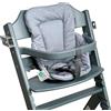 LaLoona baby bedding LaLoona Cuscino Riduttore Seggiolone Per Safety 1st/Bebeconfort Timba - Riduttore Seggiolone Pappa Bimbo Morbido, OEKO-TEX Standard 100, Lavabile in Lavatrice - Grigio