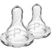 Dr Brown's Natural Flow Dr. Brown's Natural Flow Preemie Flow Narrow Baby Bottle Tettarella in silicone, flusso più lento, 0m+, tettarella in 100% silicone, confezione da 2