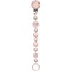 BABY J ART Portaciuccio IN SILICONE,Catenella portaciuccio personalizzata con nome BUBBLE COLORMIX BABYJART,ULTRA LEGGERO,lavabile, sicura per il bambino,compatibile con ciuccio MAM e CHICCO! (BOROTALCO)