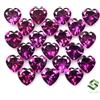 SBI Gems 6x6 MM Naturale Rodolite Forma Cuore Taglio Paio 1.76 Cts Loose Gemme Prezzo Per