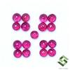 SBI Gems 3 Mm Rubino Naturale Rotondo Cabochon Lotto 18 Pz 2.66 Cts Gemme Sfuse Calibrate