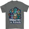 Gildan Dungeons & Ferrets Giochi Di Ruolo RPG Maglietta Uomo 100% Cotone
