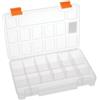 Perel Scatola assortimento, contenitore in plastica, 15 scomparti fissi, completamente trasparente, impilabile, formato compatto, per viti dadi chiodi, piccoli componenti, hobby e officina