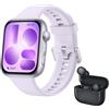 HUAWEI WATCH FIT 5 Smartwatch Viola+ FreeBuds SE 4 Nero, Schermo AMOLED HD da 1,82", Design Raffinato, Pagamento NFC, Rilevamento Cadute, Batteria a lunga durata, Monitoraggio della salute, 5 ATM