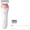 Philips Lady Shaver Series 6000 BRL146/20 Senza fili per rasatura a secco e bagnata, rasoio a lamina, 1 testina/testine, rosa, bianco, batteria ricaricabile, nichel-metallo idruro (NiMH), 10 ore