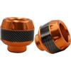 NTWcyy 1 paio di protezioni antiurto for moto, cerchi in lega di alluminio, forcella anteriore, telaio, protezioni anticaduta, cursori, accessori di sicurezza(Orange)