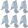 VekAuto 6 Pz Fermaglio per Pannello Rivestimento Portellone Compatibile per Audi A3 2006-2013, Duratura Clip a Molla per Rivestimento Auto in Metallo Tono Argento per Pannelli Carrozzeria