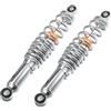 A ABSOPRO Ammortizzatore Posteriore Regolabile 1pc Per Moto 310mm | Per ATV E Ciclomotori 50-125cc, Colore Argento Cromato, Materiale Metallo, Occhio A Occhio, Diametro Foro 10mm