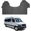 OMAC Tappetini in Gomma Compatibili con Mercedes Sprinter W907 2018-2026 Tappetini Auto Nero 3X
