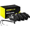 RIDEX PLUS 402B0414P Set d'assale Kit pastiglie freni Anteriore con accessori con lamierino anticigolío Compatibilità con PEUGEOT 407 6D