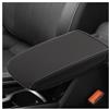 WEIPIN Rivestimento per bracciolo console centrale per VW Tiguan III 2024-2026 Rivestimento per bracciolo in cotone spesso Microfibra Imbottitura in pelle PU Universale per Tiguan 3 Accessori (nero)