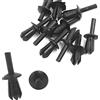 A ABSOPRO Rivetto Plastico Per Fissaggio Pannelli 5mm 10 Pezzi | Adatto Per: Rivestimenti Motore, Tappeti, Portiere, Tetto, Coperture Motore, Bagagliaio, Passaruota E Altri