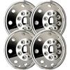 Hansen Styling Parts Copricerchi (4 pezzi) cromati da 16 pollici universalmente adatti per camper, auto, furgoni, copricerchi, copricerchi, coperture decorative, tappi, coperture