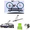 CLICK & GO COMPATIBILE CON PEUGEOT 5008 PORTABICI PER BARRE PORTATUTTO 1 PORTA BICICLETTE PER PORTABAGAGLI TETTO AUTO IN ACCIAIO PESO MAX 15KG RUOTE BICI 55MM SISTEMA FISSAGGIO TIPO U