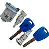 Generic Cilindretto accensione con chiave 1Set Cilindro Serratura Della Porta Interruttore Di Accensione Kit Di Blocco Compatibile Con Fiat Per Doblo Per MK2 2010 2011 2012 2013 2014 2015-2022