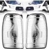 NIMOVA Coppia di indicatori di direzione per specchietto laterale sinistro e destro, per Ford Transit MK8 2014-2019 | OEM 1847387, 1847389, BK3113B382AB, BK3113B381AB | Transit Van, ribaltabile